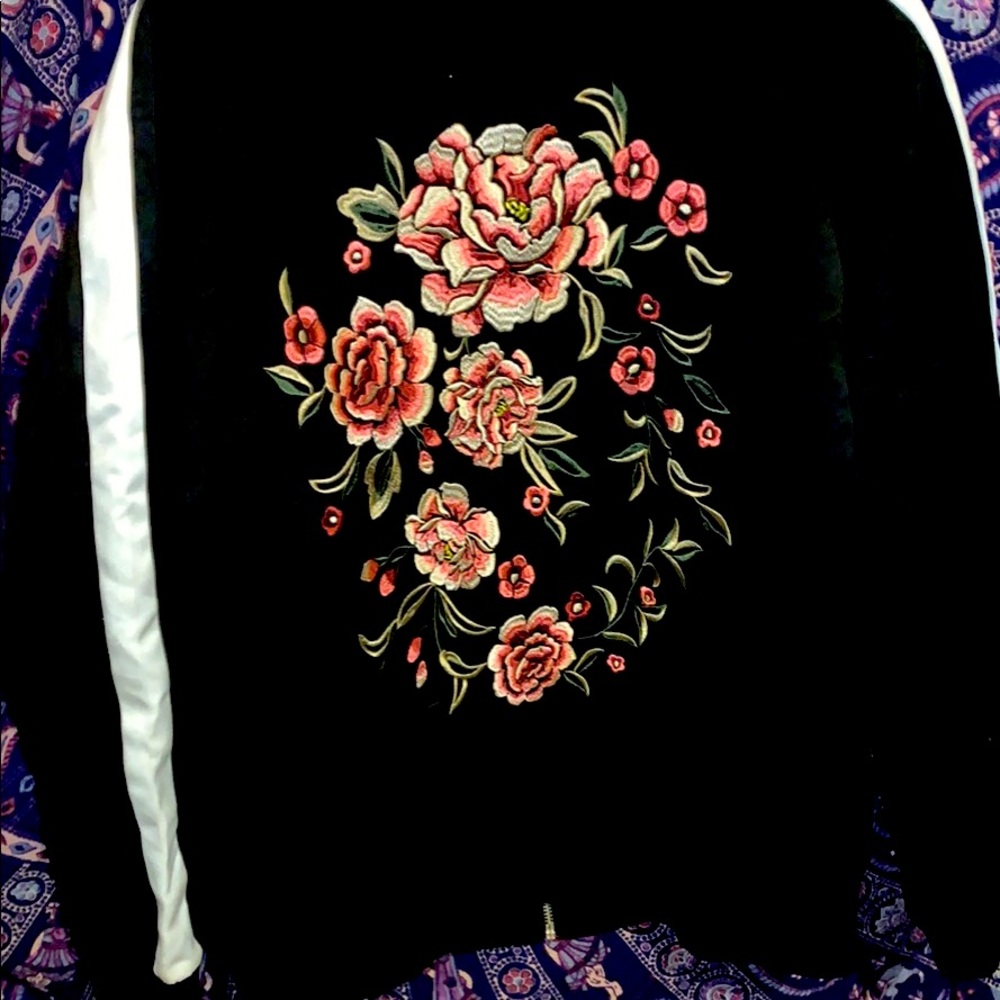 Forever 21 Varsity Jacket satin
